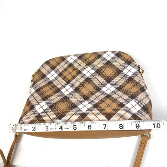Nanette Lepore Crossbody Bag Plaid Faux Leather Handbag Purse Brand New - Picture 10 of 13